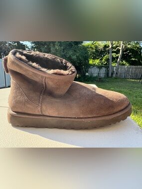 Women’s Brown Ugg Cozy Faux-Fur Lined Winter Boots